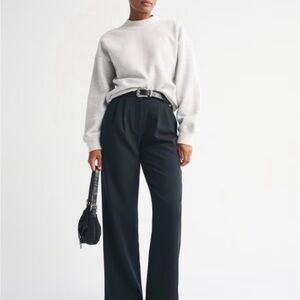 Abercrombie & Fitch Black Wide Leg Pants